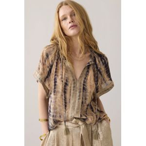 Summum Woman - Losvallende Blouse - Veelkleurig - Tie-dye Jacquard