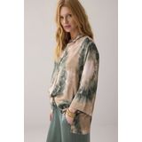 Blouse - Multicolour - Tie Dye Print