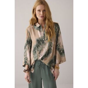 Blouse - Multicolour - Tie Dye Print