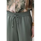 Summum - Trousers Heavy Silky Touch - Wijde Broek - Groen