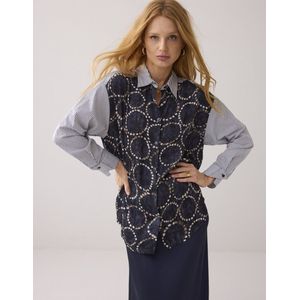 Summum - 2s3329-12263 - Blouse - Midnight Blue - All Over Print