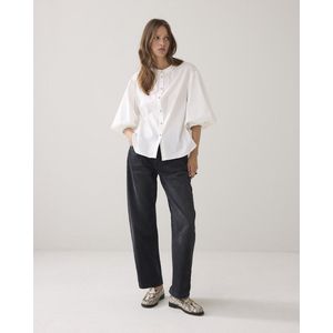 Summum Woman - Blouse Cotton Stretch - Gebroken Wit - Dames