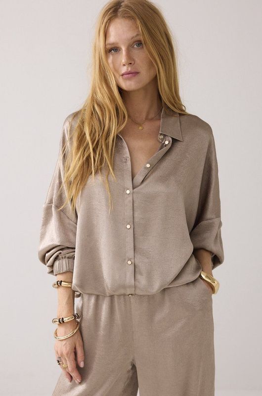 Summum - Blouse lange mouw 2s3145-12294 - Licht beige