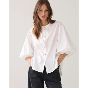 Summum Woman - Blouse Cotton Stretch - Gebroken Wit - Dames