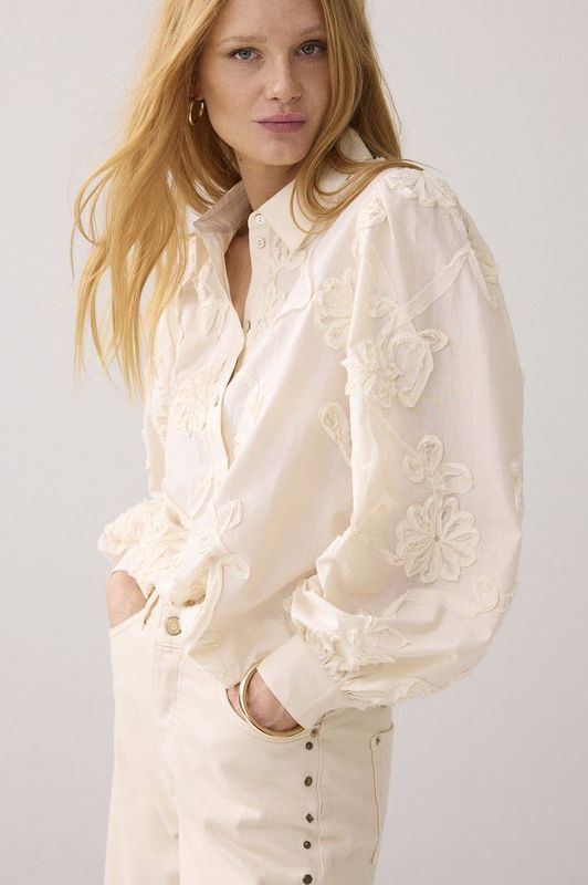 Summum - Blouse - Ivoor - Broderie