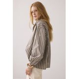 Summum - Blouse 2s3328-12291 - Damesblouse - Gestreept - Met Kraag en Knoopsluiting