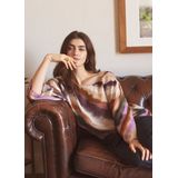 Imprimétops - Multicolour - Top - Wijde Fit - Zigzagprint