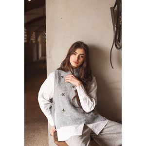 Summum - 7s7929-7997 - Spencer - Mouwloos - Gemêleerd - Met Broches