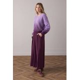 Summum - Grof Gebreide Trui - Paars - Wol