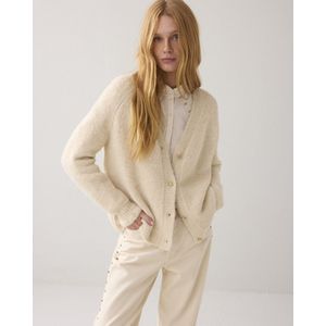 Summum Woman - Cardigan Cozy Melange Lurex Knit - Beige - Dames