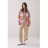 Cardigan - Multicolour - Cushy Wool Blend Knit