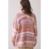 Cardigan - Multicolour - Cushy Wool Blend Knit