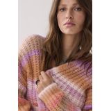 Cardigan - Multicolour - Cushy Wool Blend Knit