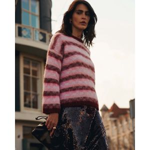 Summum - 7s7956-70050 - Trui - Warm Roze en Bordeaux - Dames