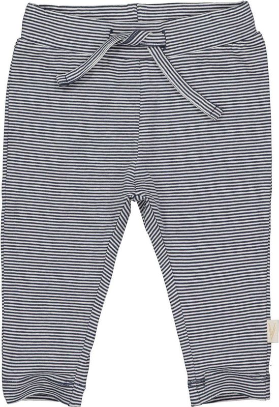 Levv newborn baby jongens joggingbroek Nestor aop Blue Dark Night Stripe
