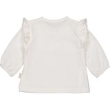 LEVV Newborn baby basic top LNORANOS met ruches offwhite