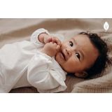 LEVV Newborn baby basic top LNORANOS met ruches offwhite
