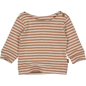 Quapi Newborn baby meisjes shirt elise aop mocha stripe