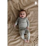 LEVV Baby Gestreepte Regular Fit Broek LNESTORNOS van Biologisch Katoen Zachtgroen