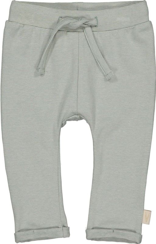 LEVV Baby Gestreepte Regular Fit Broek LNESTORNOS van Biologisch Katoen Zachtgroen