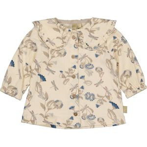 Levv newborn baby meisjes shirt Zino aop Blue Flower