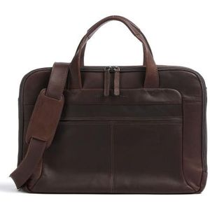 The Chesterfield Brand Wax Pull Up Koffer Leer 44 cm Laptop compartiment brown