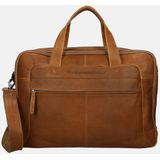The Chesterfield Brand Wax Pull Up Koffer Leer 44 cm Laptop compartiment cognac