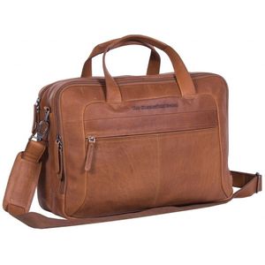 Chesterfield Ryan laptoptas 17 inch cognac
