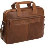Chesterfield Laptoptas Waxed Pull Up Leer - cognac
