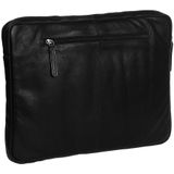 Chesterfield - Glenn lederen laptop sleeve hoes - 15 inch - Zwart