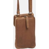 Chesterfield Anderson Leren Crossbody tas / Telefoontasje - Cognac