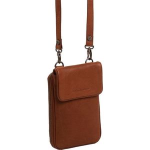 Chesterfield Anderson Leren Crossbody tas / Telefoontasje - Cognac