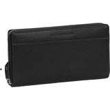 The Chesterfield Brand Wax Pull Up Portemonnee RFID-bescherming Leer 19 cm black