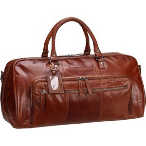 Chesterfield Antique Buff Weekendtas cognac, Effen
