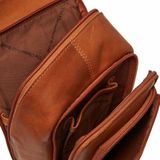 Chesterfield Kleine Crossbodytas / Schoudertas Dames - Leer - Waxed Pull Up - Cognac