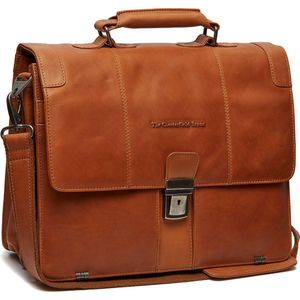 The Chesterfield Brand Stuttgart Koffer Leer 38 cm Laptop compartiment cognac