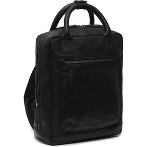 The Chesterfield Brand Wax Pull Up Lincoln Rugzak Leer 32 cm Laptop compartiment black