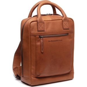 The Chesterfield Brand Wax Pull Up Lincoln Rugzak Leer 32 cm Laptop compartiment cognac