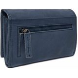 The Chesterfield Brand Avola Portemonnee RFID-bescherming Leer 14 cm navy