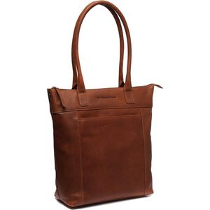 The Chesterfield Brand Cow Wax Pull Up Shopper bruin