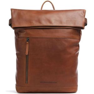 The Chesterfield Brand Mazara Zakelijke rugzak Leer 39 cm Laptop compartiment  bruin