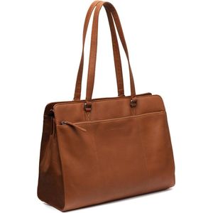 The Chesterfield Brand Leren Shopper Cognac Fidenza