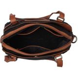 The Chesterfield Brand Milora Washed Canvas Shoulderbag black Damestas