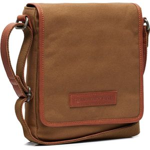 The Chesterfield Brand Lismore Washed Canvas Shoulderbag olive green