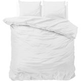 Zensation Satin Point Dekbedovertrek + 1 kussensloop Wit