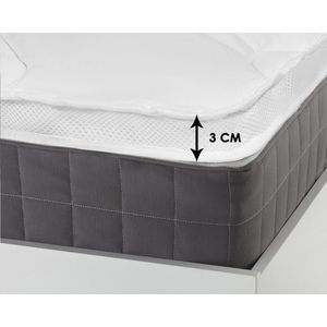 Sleeptime 3D Air Hotel - Topper - Eenpersoons - 80x210 - Wit