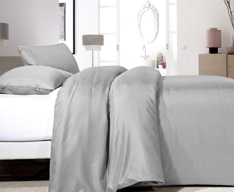 Zensation - Satin Point - Dekbedovertrek - Grijs - Microvezel