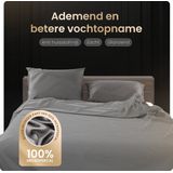 Sleeptime Satijnen Kussensloop Anti allergeen Haarverzorging Huidverzorging 2 Stuks Antraciet