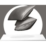 Sleeptime Satijnen Kussensloop Anti allergeen Haarverzorging Huidverzorging 2 Stuks Antraciet