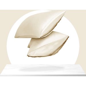 Sleeptime Satijnen Kussensloop Beauty Skin Care 2 Stuks Creme